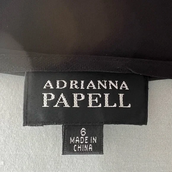 Adrianna Papell Dress Size 6 Black elegant - Picture 12 of 12